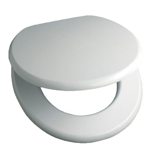 Toilet Seat Moulded Wood White
