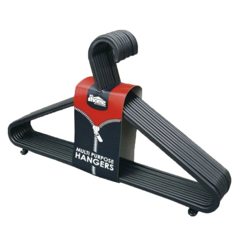 Plastic adult sized clothes hangers - Pack of 8