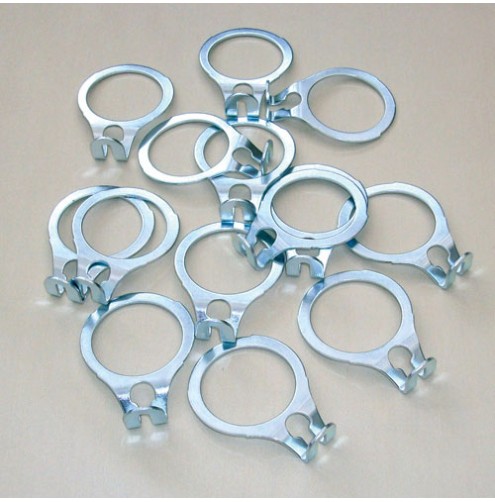 Metal Security Hanger Rings Silver