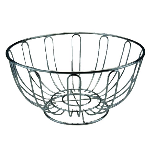 Chrome Round Fruit Bowl