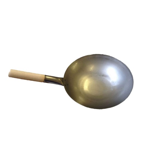 Wooden Handled Wok 30cm Dia
