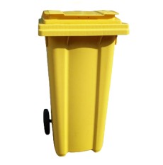 External Recycling Wheelie Bin 120ltr Yellow