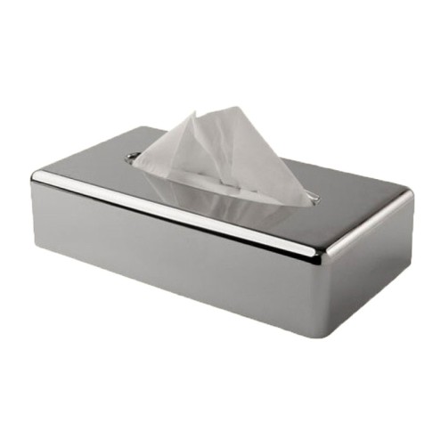 Tissue Box Cover Rectangle Chrome
