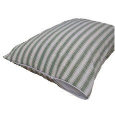 Heavy Duty Zipped Ticking Pillow Protector Green