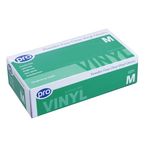 Clear Vinyl Latex Free Gloves Pack 100 Small