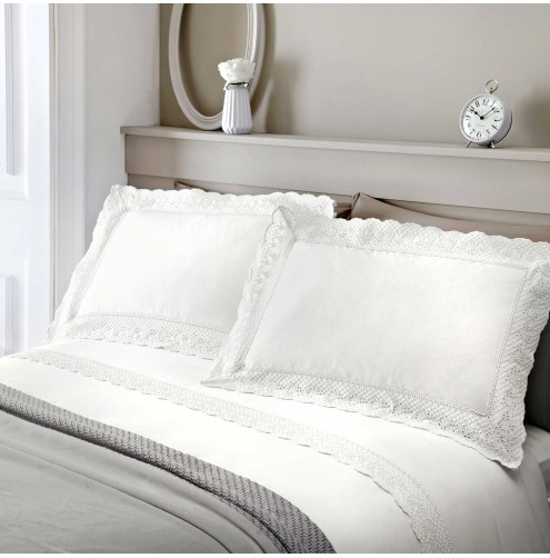 Renaissance Duvet Cover set White